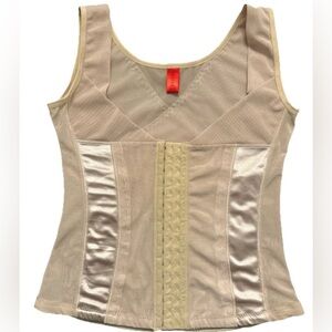 Nude Bustier Corset Re-define Cami Tank Top Mesh Womens 1XL Shape Wear Sexy
